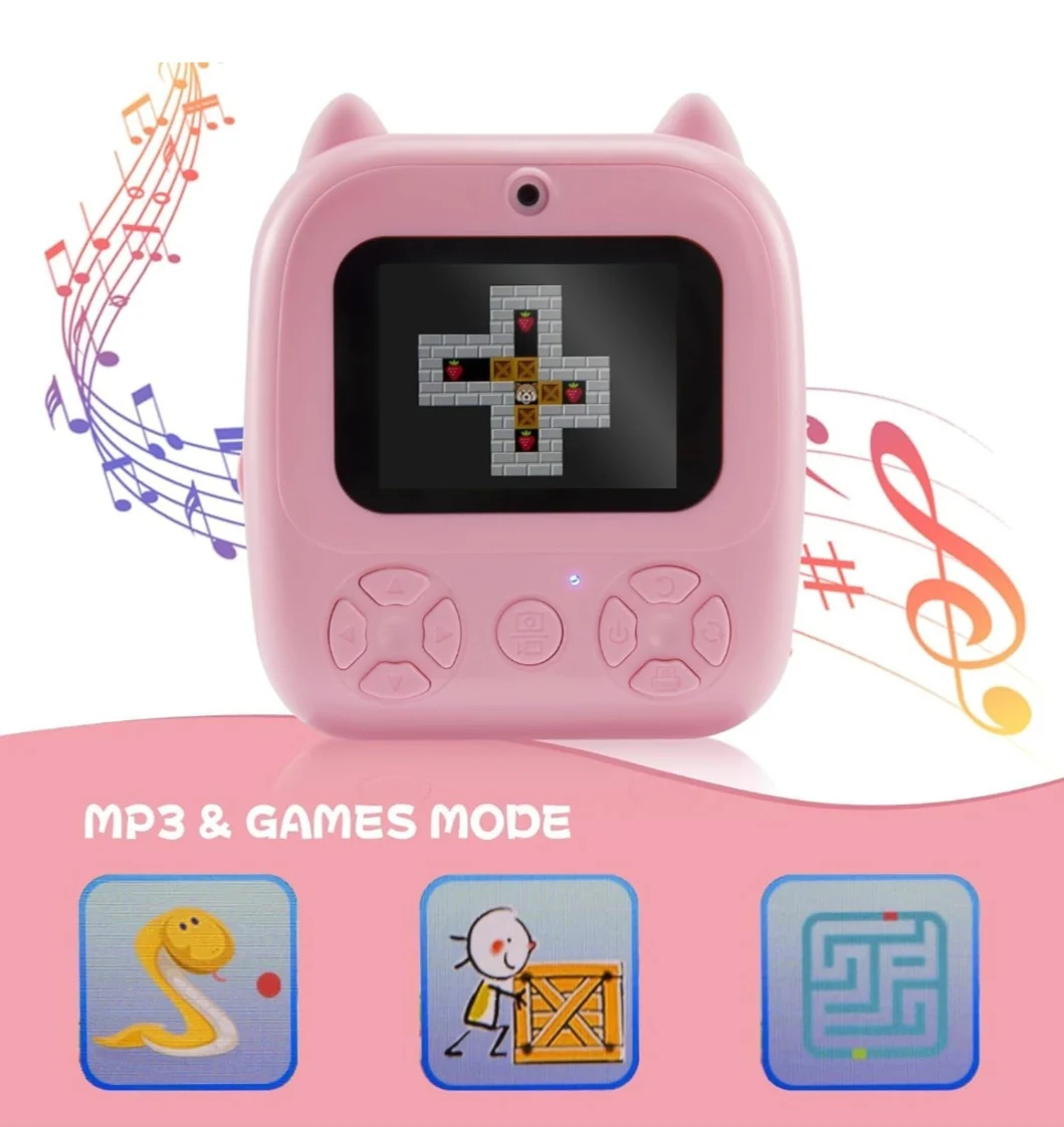 Macchina Fotografica Stampa Istantanea Termica 2.4 Pollici, 1080 Pixel, 32giga Memoria, Slot di espansione, Micro Sd - Image 6