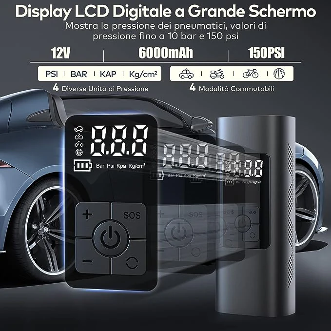 Gonfiatore Elettrico Portatile Pro (Ricaricabile) - Image 3