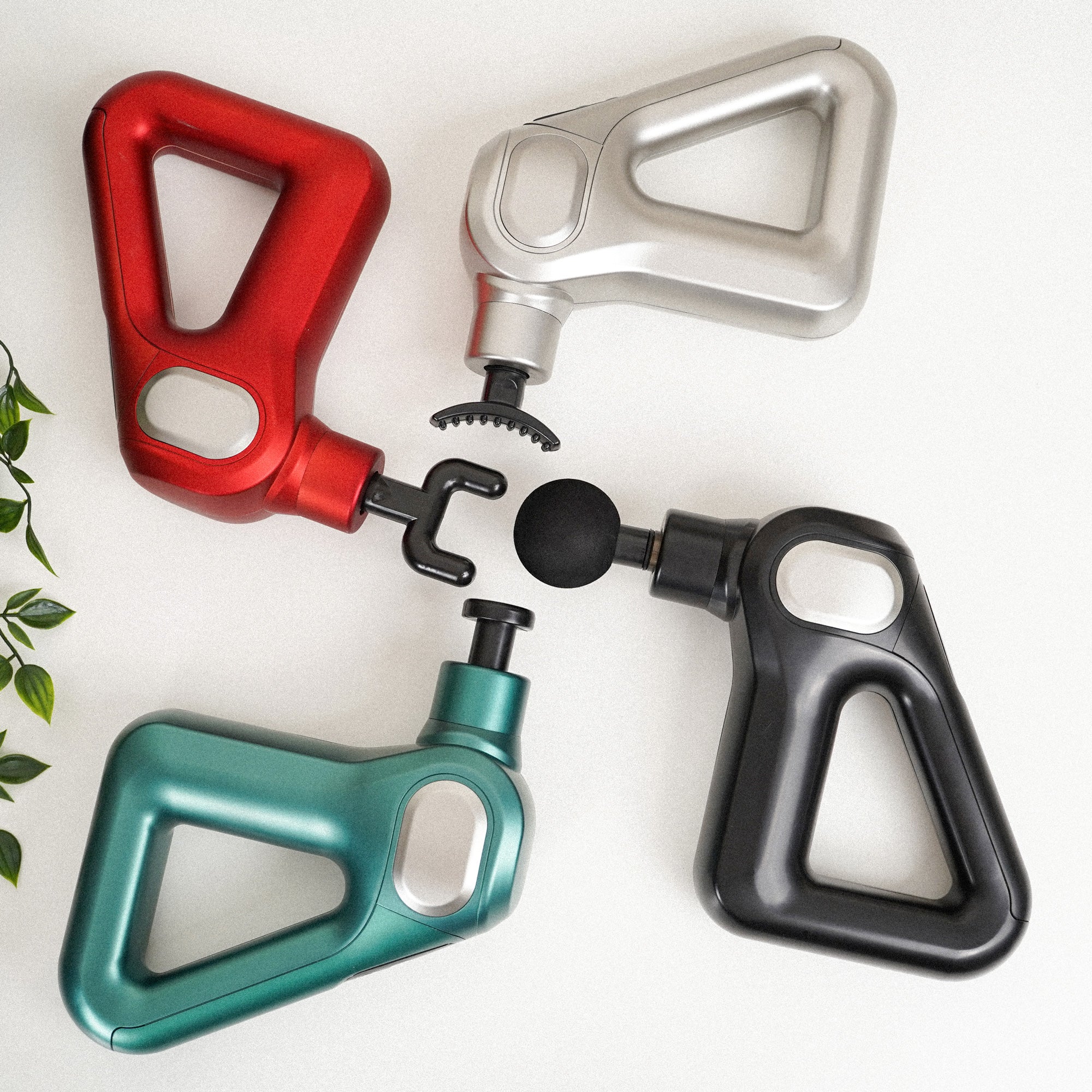 Pistola per massaggio muscolare terapeutico con 8 testine e 12 livelli di velocità - Image 5