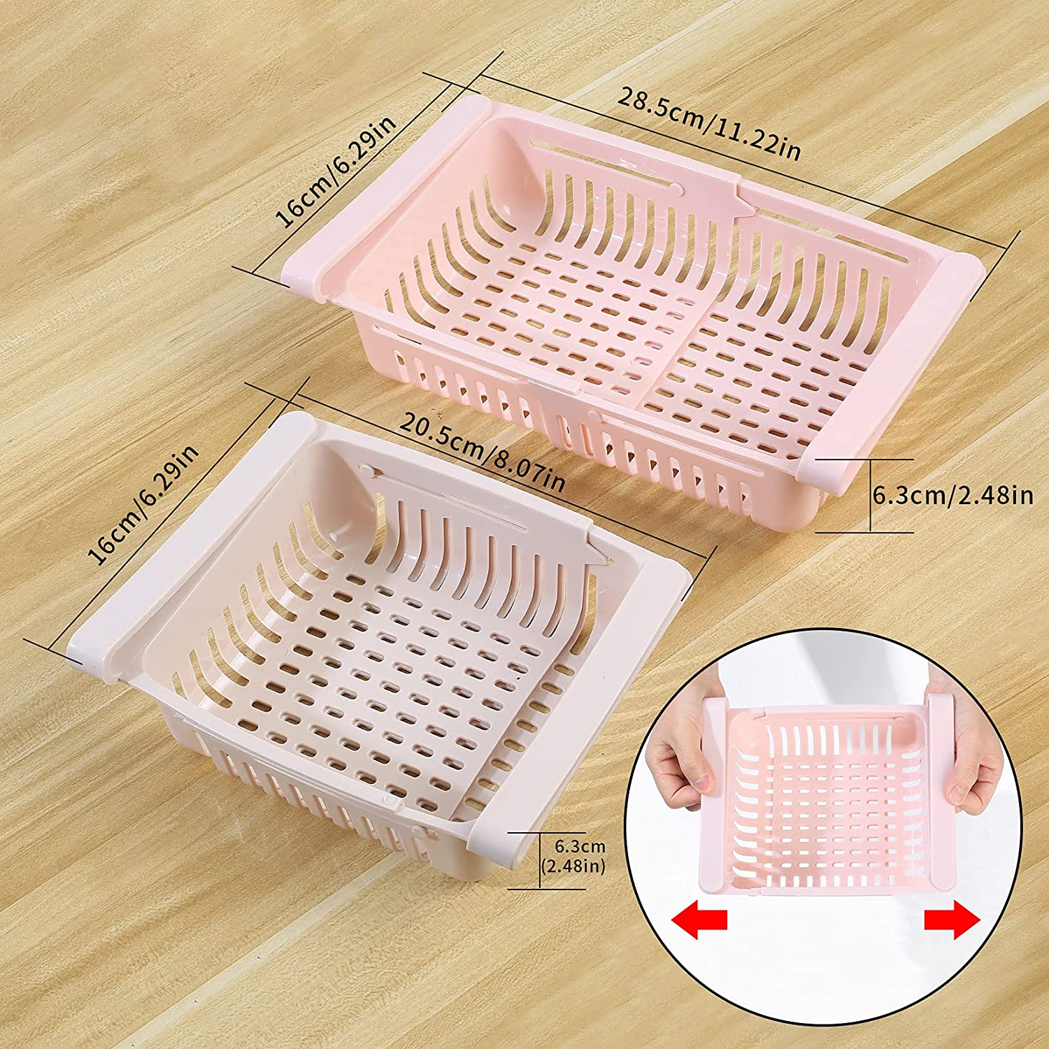 Kit cestino 4 vassoi riquadri per frigorifero - Image 7