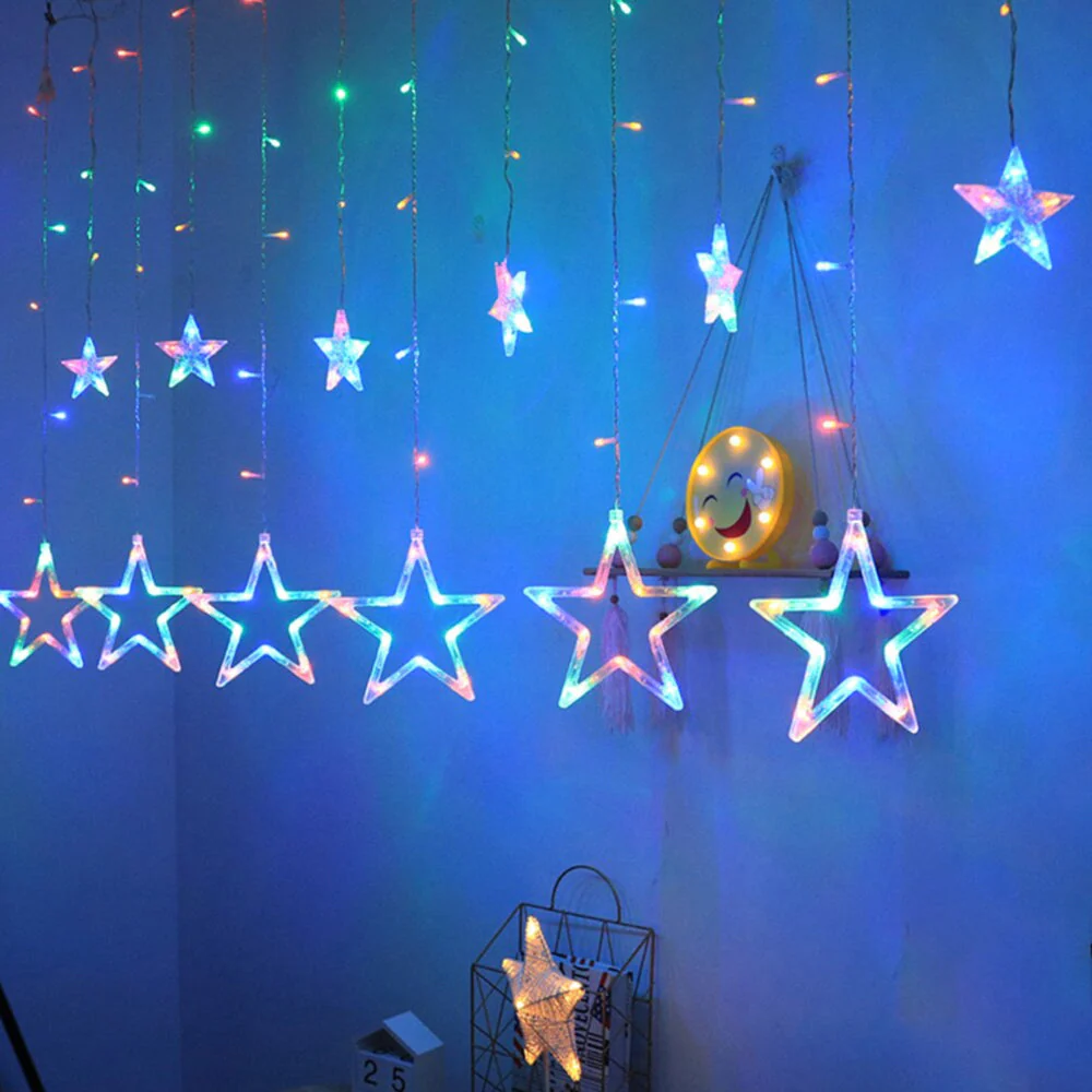 Luci di natale Stelle, Cascata luci di natale, - Image 8