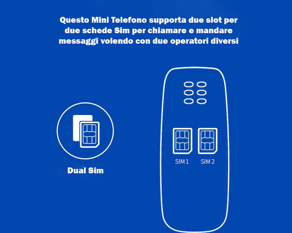 Mini Telefono Cellulare, Bluetooth, Dual Sim, Gsm, Mp3 - Image 9
