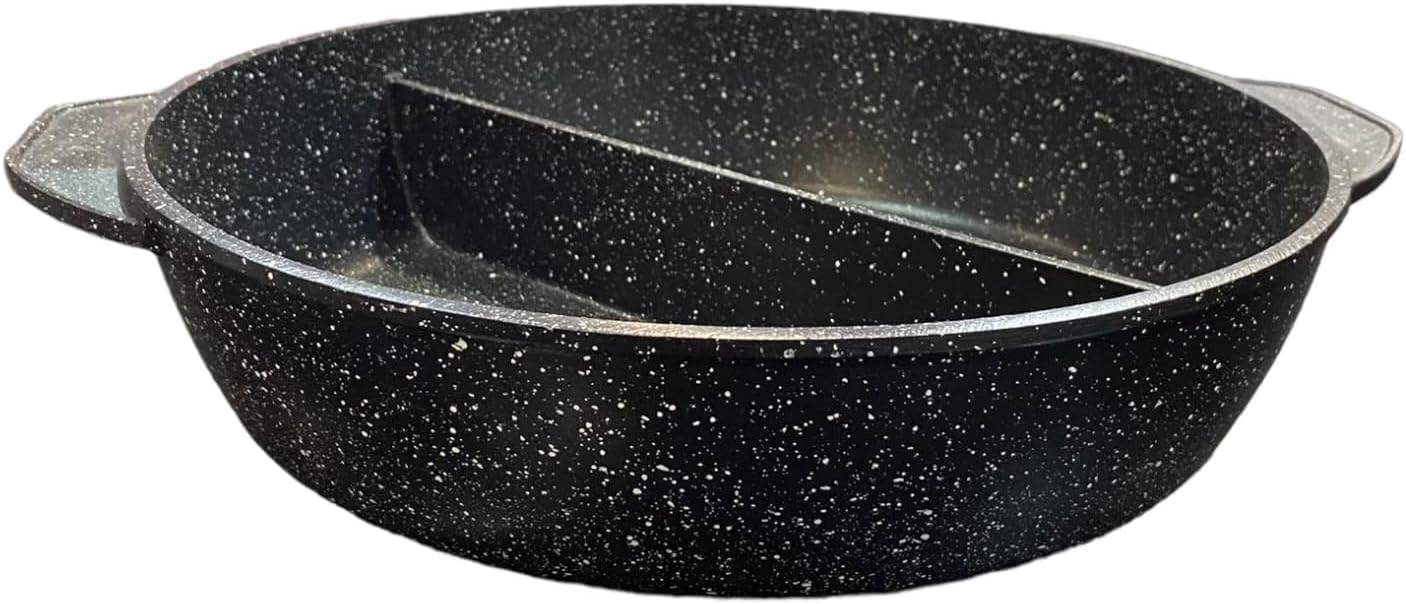 Padella Duo in Pietra Lavica con Divisore Interno - Image 3