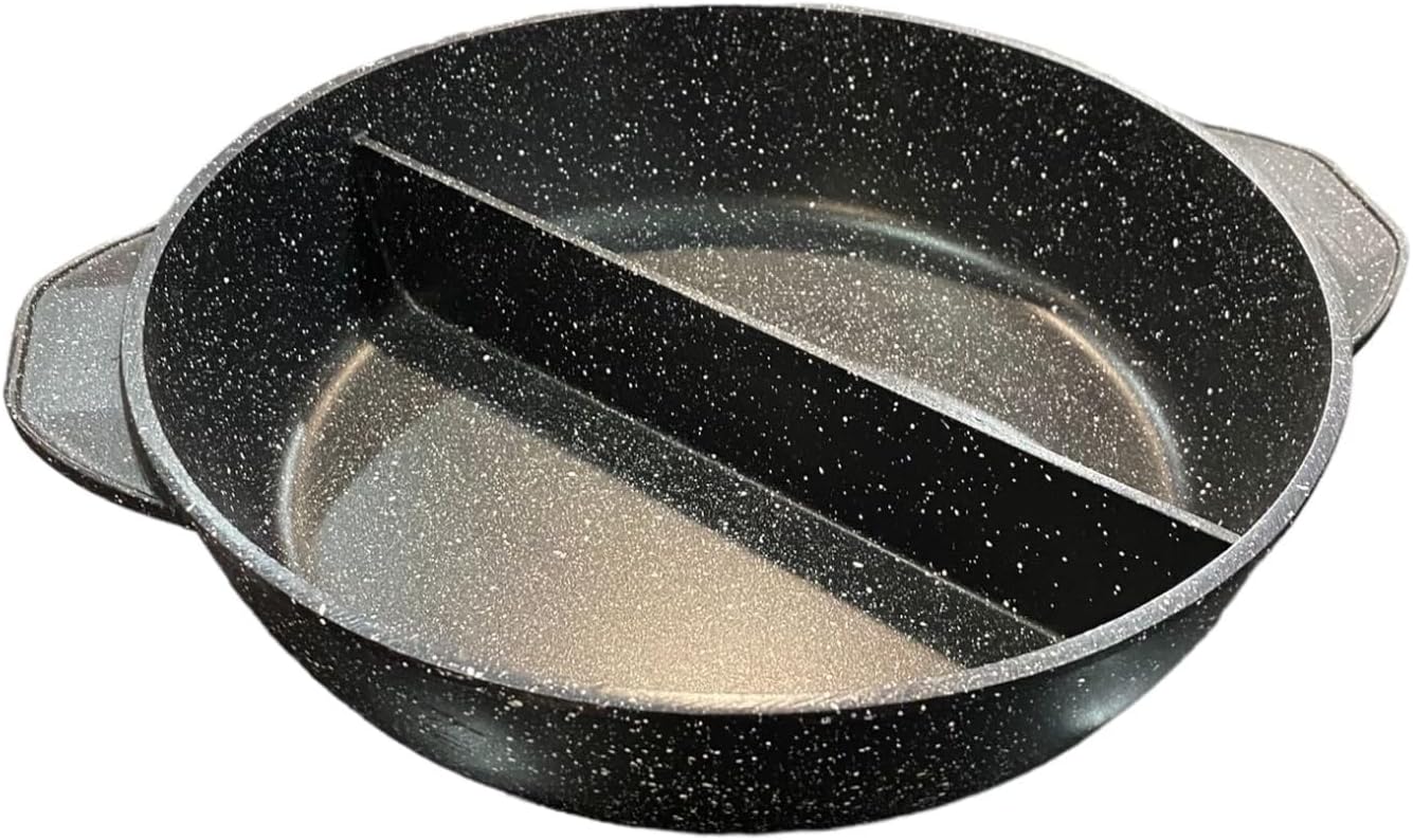 Padella Duo in Pietra Lavica con Divisore Interno - Image 4