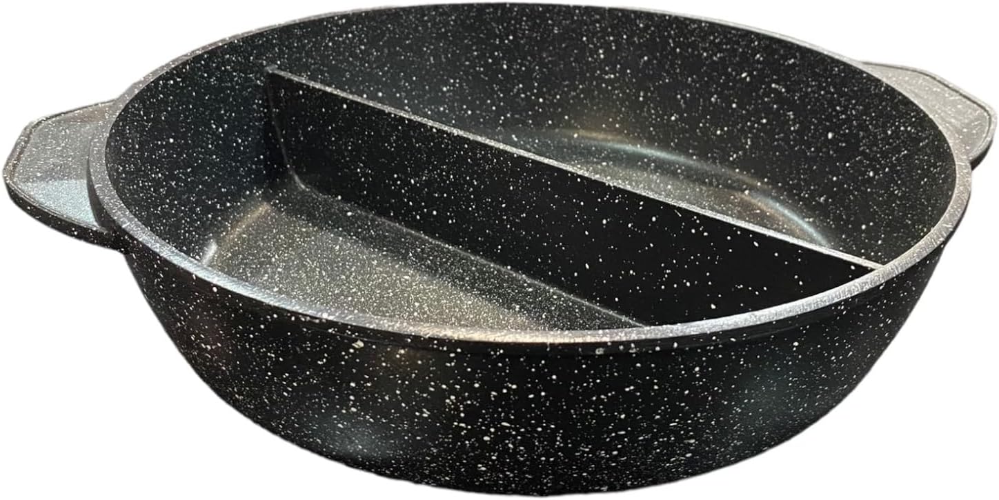 Padella Duo in Pietra Lavica con Divisore Interno - Image 5