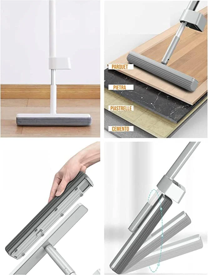 Mop Professionale Super Assorbente, Mop Pulizia Per Ogni Superficie, Mop Microfibra Super Assorbente - Image 5