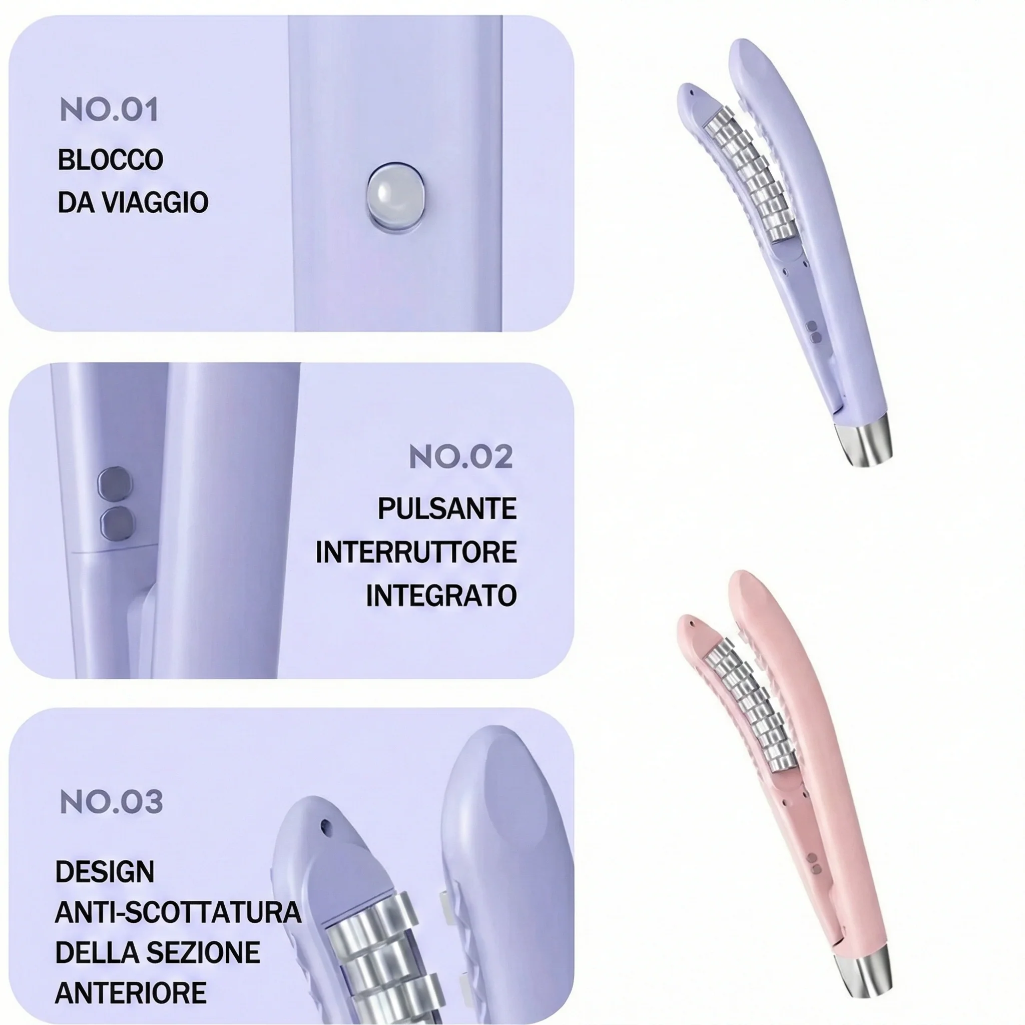 Piastra Capelli Volumizzante in Ceramica – Design Curvo per Onde e Volume alle Radici - Image 5