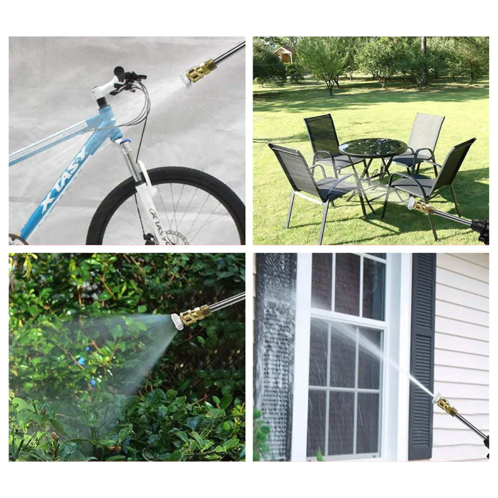 Pistola Idropulitrice a Batteria Portatile con Accessori, 2 Batterie Ricaricabili, Idropulitrice Lavaggio Auto, Giardino, Scale, Piscina, Mobili da esterno - Image 7