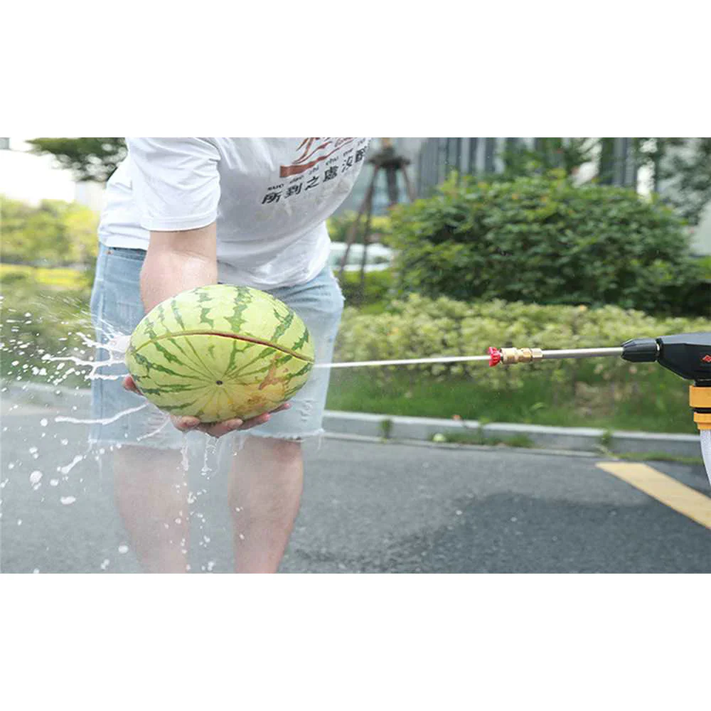 Pistola Idropulitrice a Batteria Portatile con Accessori, 2 Batterie Ricaricabili, Idropulitrice Lavaggio Auto, Giardino, Scale, Piscina, Mobili da esterno - Image 9