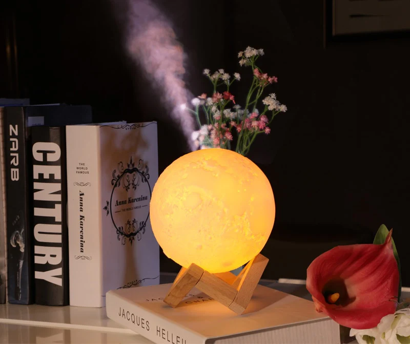 Profumatore Ambiente Luna a Led ✦ Lampada da comodino ✦ Atmosfera magica - Image 8