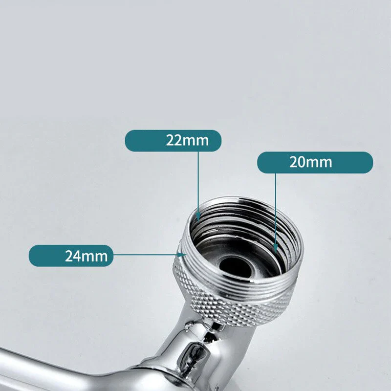 (2 Pezzi) - Rubinetto Magic, supporto rotante a 360 gradi, Rubinetto Doccetta, Lavandino - Image 5