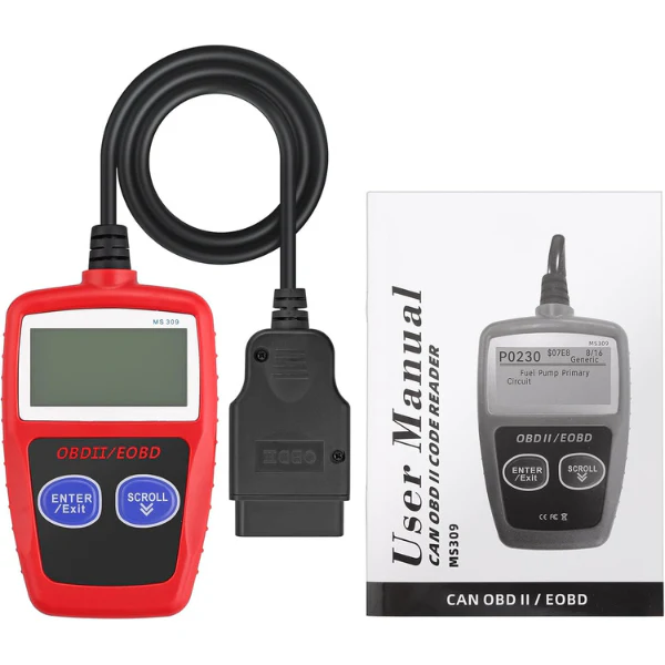 Tester OBD2 Scanner, OBDII 2 Bottoni Dispositivo Diagnostica Auto, Lettura dei codici Scanner con definizione DTC,  Multilingue Strumento Diagnostica Autoveicoli - Image 8