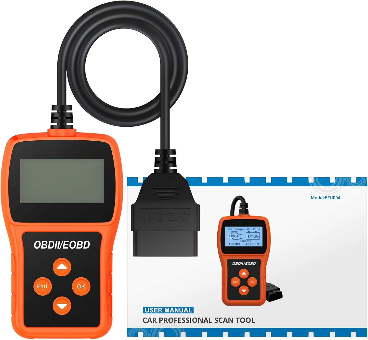 Tester Scanner, OBD2 OBDII Dispositivo Diagnostica Auto, Lettura dei codici Scanner con definizione DTC,  Multilingue Strumento Diagnostica Autoveicoli - Image 8